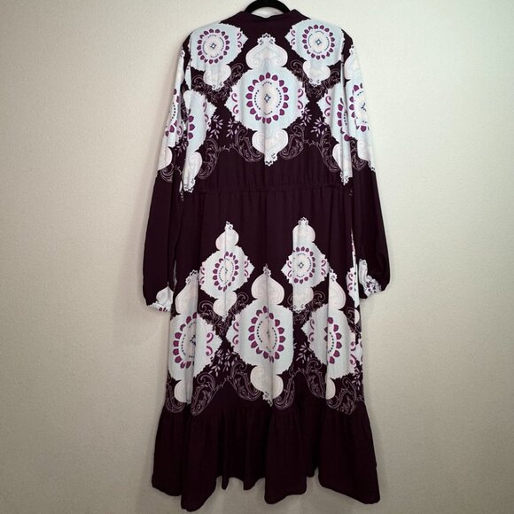 LANE BRYANT x Girls With Curves Midi Dress - Women's Size 18 Purple - Picture 4 of 5